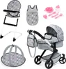 Bayer Design 17007AB Puppenwagen Xeo, verstellbarer Griff, Produktbild-Vorschau 1