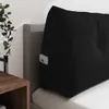 vidaXL Rücken Kissen Schwarz 140 x 24 x 50 cm Stoff Produktbild-Vorschau 5