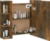 zrkadlová skrinka vidaXL s LED diódou Smoked Oak 70x16,5x60 Náhľad obrázku produktu 5