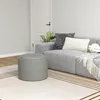 HOMCOM Ottoman, zitkruk van rundleder, met opbergruimte, Productafbeelding-voorbeeld 2