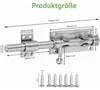 Roestvrijstalen schuifgrendel, geborsteld, 19,5 cm. RVS Productafbeelding-voorbeeld 3