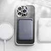 A product shot of an iPhone case with accessories, including a MagSafe charger and a wallet. Produktbild-Vorschau
