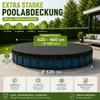 Poolabdeckplane rund schwarz – 200 g/m² Solar Poolabdeckung Produktbild-Vorschau 2
