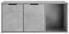 vidaXL Litière pour chat, meuble, gris béton, 100 x 49 x 45 Voir les images du produit 6
