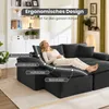 Schlafsofa Modulares Schlafsofa, 2-Sitzer Wohnzimmer Sofa Produktbild-Vorschau 5