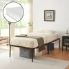 Metallbett ‘Vårdö’ mit Matratze 90 x 200 cm Schwarz Produktbild-Vorschau 1