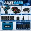 AJIEQAQ 21V Akku Schlagschrauber & Schlagbohrmaschine Produktbild-Vorschau 8
