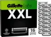 A product box for Gillette Labs XXL razor blades, showing the packaging and a stack of replacement blades. Produktbild-Vorschau