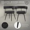 ML-Design Esszimmerstühle drehbar 6er Set Dunkelgrau Produktbild-Vorschau 2