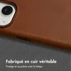 Accezz Couverture arrière Magsafe en cuir vintage pour Voir les images du produit 2
