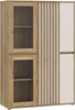Vetrina Neutra Rovere e Cashmere con Ante in Vetro Anteprima dell’immagine prodotto 13