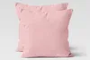 2er Set Mikrofaser Kissenbezug - Rosa / Rose - 80x80cm - Produktbild-Vorschau 2