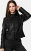 Tazzio Damen Lederjacke F524 (Schwarz, M) Produktbild-Vorschau 7