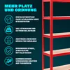 2x Monzana Schwerlastregal 180x90x40cm 875kg rot 5 Produktbild-Vorschau 3