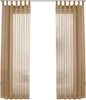 Two sheer curtains hanging on a curtain rod. Produktbild-Vorschau