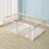 Holz Laufstall Baby 120×160 cm & Luxe Spielmatte (4 cm) – Produktbild-Vorschau 1