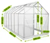 Zelsius Aluminium Gewächshaus mit Fundament, 380 x 190 cm, Produktbild-Vorschau 4