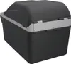 A black and gray cooler box is shown against a white background. Podgląd zdjęcia produktu
