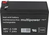 Multipower Blei-Akku MP7.2-12B 12V 7,2Ah mit Ladegerät, VdS Produktbild-Vorschau 4