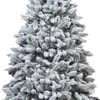 A close-up view of a flocked artificial Christmas tree. Podgląd zdjęcia produktu