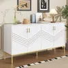 Credenza Merax 160x40x80,5cm, 4 ante con ripiani regolabili Anteprima dell’immagine prodotto 3