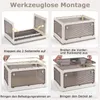 Pojemniki do przechowywania COSTWAY z pokrywą, zestaw 3 Podgląd zdjęcia produktu 6