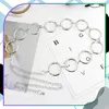 EDIBAZZAR | Silberner Taillengürtel mit Metallkettenösen Produktbild-Vorschau 3