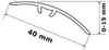 Übergangsprofil Anpassungsprofil Ausgleichsprofil 40mm Alu Produktbild-Vorschau 5