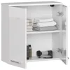 Armoire murale incurvée en blanc brillant pour salle de Voir les images du produit 2