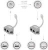 kwmobile 2x LAN Switch - LAN Splitter - Ethernet Switch Produktbild-Vorschau 3