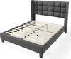 Flieks Polsterbett 140x200cm mit Lattenrost, Doppelbett Produktbild-Vorschau 4