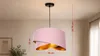 Hanglamp, pendellamp, lampenkap van velours, roze. Productafbeelding-voorbeeld 2