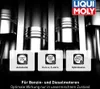An illustration of engine pistons with informational overlays indicating compatibility with different engine types and standards. Produktbild-Vorschau