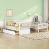 Merax Etagenbett 90x200cm mit Rausfallschutz und Produktbild-Vorschau 2