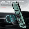 A phone case with a magnetic ring holder is shown attached to a car mount. Produktbild-Vorschau