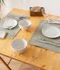 Monaco Light Grey Vintage 2er Set Tischsets in Lederoptik | Produktbild-Vorschau 1