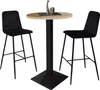 Tresentisch rund Eleanore 70 cm schwarz matt/asteiche 14655 Produktbild-Vorschau 1