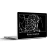 MuchoWow® Laptop Aufkleber Sticker Cover Stadtplan - Kuala Produktbild-Vorschau 1