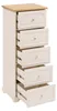 Kommode mit 5 Schubladen MOHEA, 45 x 39 x 113 cm, beige Produktbild-Vorschau 3