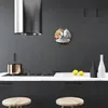 Glasuhr Wanduhr Küchenuhr Echt-Glas 30fi cm Tasse weiß Produktbild-Vorschau 3