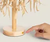 LED Tischlampe 1W Tragbar aus Holz mit wiederaufladbarem Produktbild-Vorschau 5