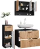 Badmöbel-Set Vicco Irma Goldkraft Eiche/Anthrazit 3 Teile, Produktbild-Vorschau 7