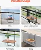 VEVOR balkónový stôl 595 x 400 mm skladací vonkajšie Náhľad obrázku produktu 6