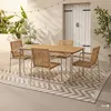 home24 Stapelstuhl - 2er-Set - Teak Massiv / Edelstahl - Produktbild-Vorschau 3