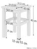 Hocker Holzhocker Sitzhocker Buche massiv natur ohne Lehne  Produktbild-Vorschau 3