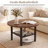 COSTWAY, table basse ronde, table d'appoint pour salon, Voir les images du produit 6