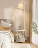 VASAGLE Beistelltisch mit Lampe, 3-in-1, Stehlampe mit Produktbild-Vorschau 1