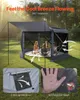 VEVOR Pop-up-Pavillon, 3,6x3,6x2,2 m, großes 6-seitiges Produktbild-Vorschau 6