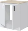 Spülenunterschrank >KIRA< in Weiß glänzend/Mattweiß - Produktbild-Vorschau 2