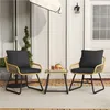 Yaheetech 3er Gartenmöbel Set aus Poly-Rattan mit 1 Produktbild-Vorschau 1